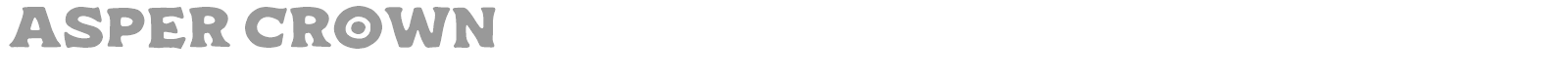 Asper Crown font preview